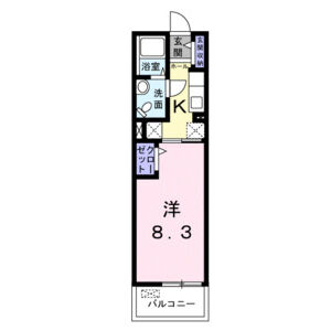 1K 間取り図