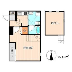 1K 間取り図