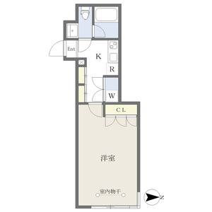 1K 間取り図