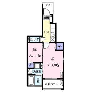 2K 間取り図