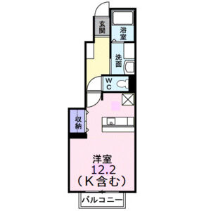 ワンルーム 間取り図