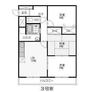 3LDK 間取り図