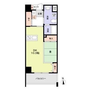 1DK 間取り図