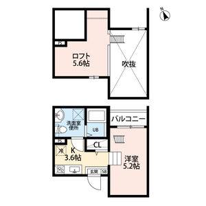 ワンルーム 間取り図