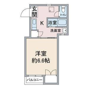 1K 間取り図