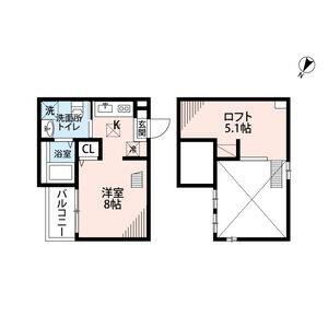 ワンルーム 間取り図