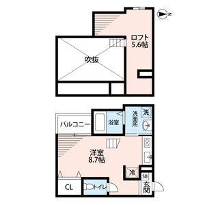 ワンルーム 間取り図