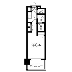 1K 間取り図