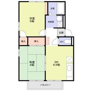 2DK 間取り図