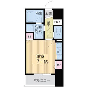 ワンルーム 間取り図