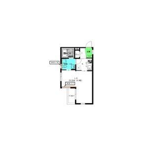 1K 間取り図