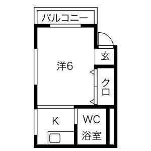 ワンルーム 間取り図