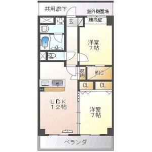 2LDK 間取り図