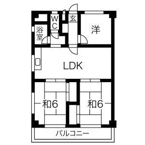 3LDK 間取り図