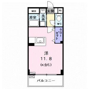 ワンルーム 間取り図