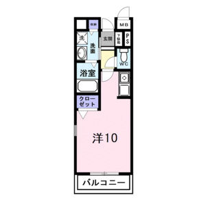 ワンルーム 間取り図
