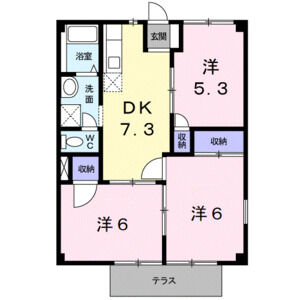 3DK 間取り図