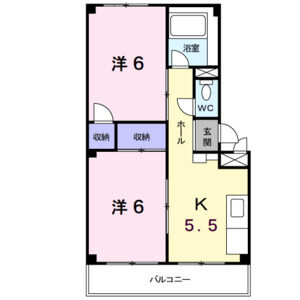 2K 間取り図