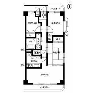 3LDK 間取り図