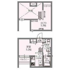 1K 間取り図