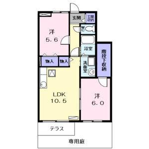 2LDK 間取り図