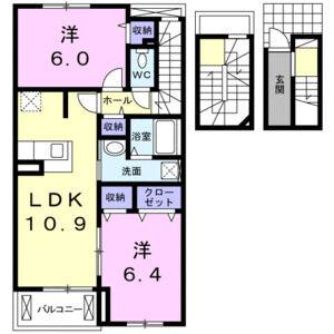 2LDK 間取り図