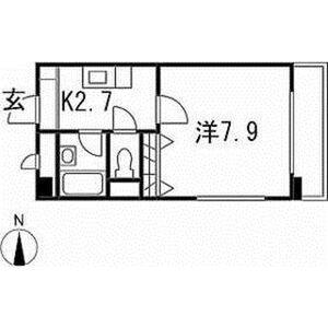 1K 間取り図