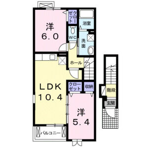 2LDK 間取り図