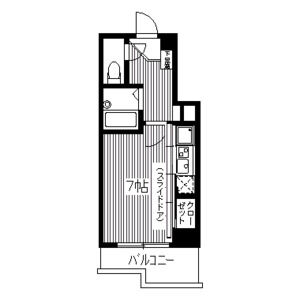 ワンルーム 間取り図