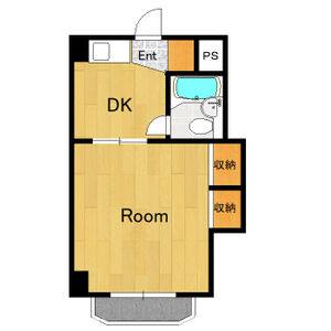 1DK 間取り図