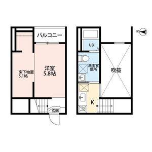 ワンルーム 間取り図