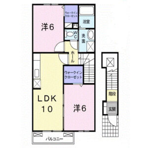 2LDK 間取り図