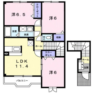 3LDK 間取り図