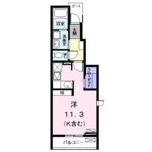 ワンルーム 間取り図