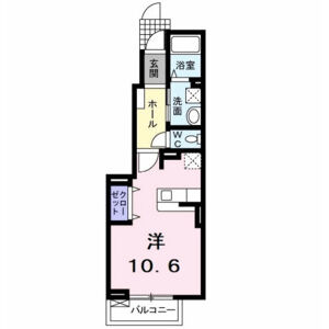 ワンルーム 間取り図