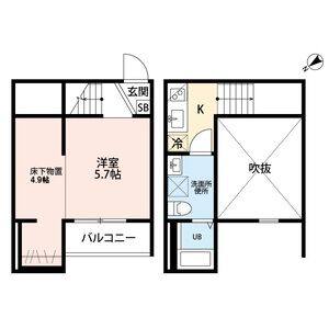 ワンルーム 間取り図