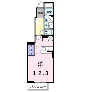 ワンルーム 間取り図