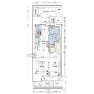 1DK 間取り図