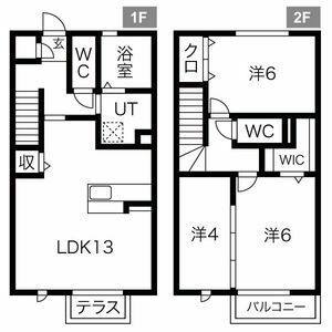 3LDK 間取り図