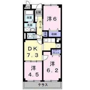 3DK 間取り図