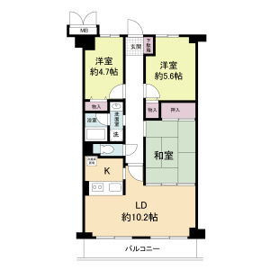3LDK 間取り図