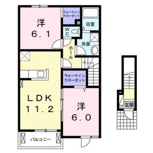 2LDK 間取り図