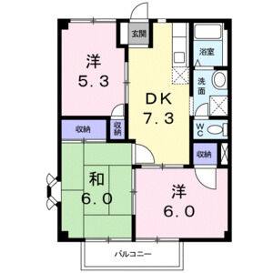 3DK 間取り図