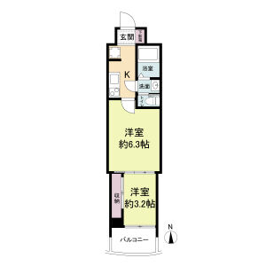 2K 間取り図
