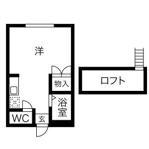 ワンルーム 間取り図