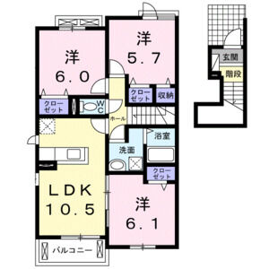 3LDK 間取り図