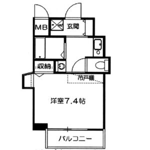 1K 間取り図