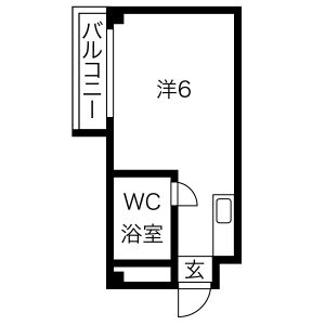 ワンルーム 間取り図