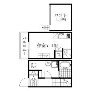 ワンルーム 間取り図