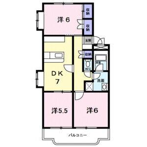 3DK 間取り図